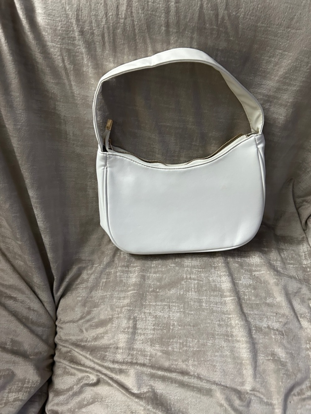 Classic White Shoulder Bag - Minimalist Women's Handbag